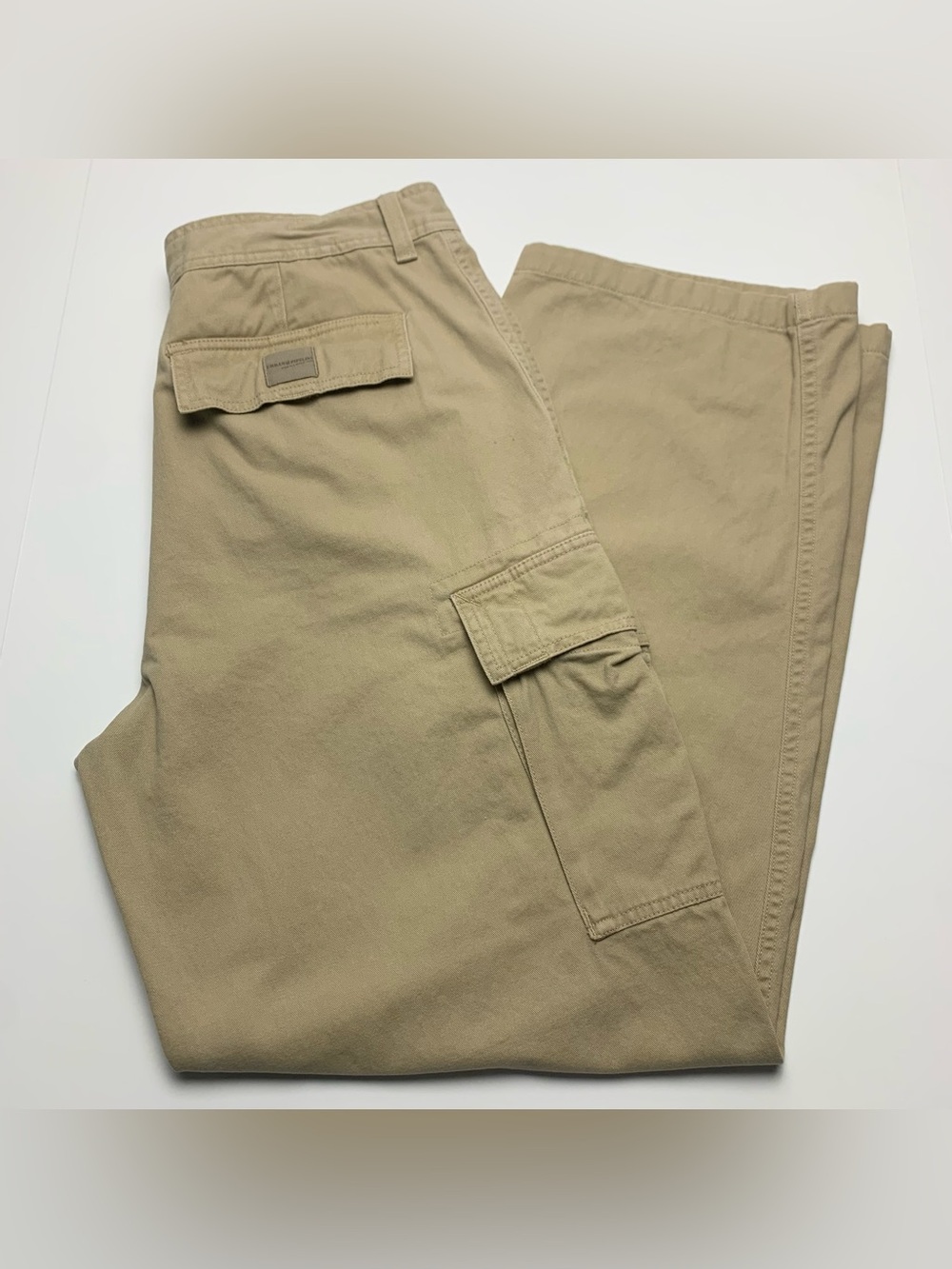 Urban Pipeline Cargo Pants Y2k Baggy Wide Leg Skater Gorpcore Beige Mens Size 34